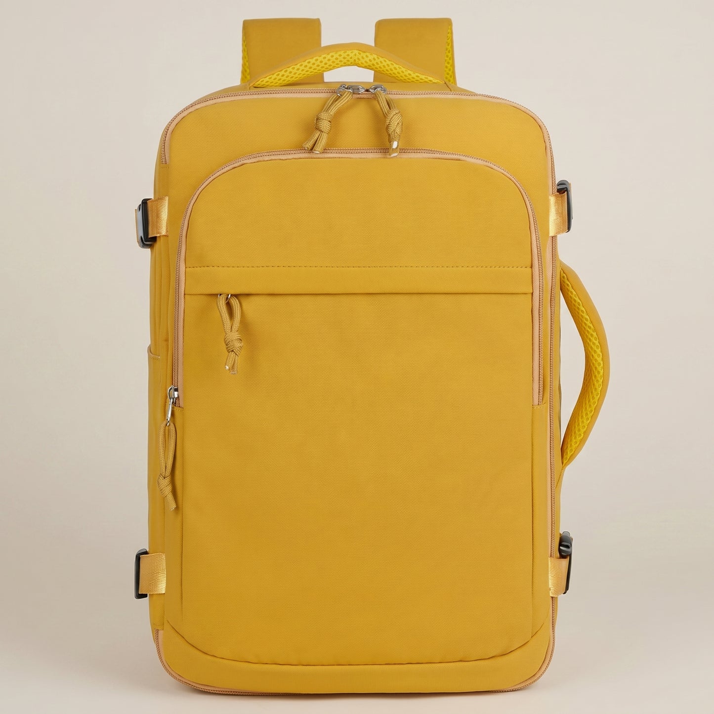 Mochila de Viaje Amarilla: Máxima Capacidad y Aprobada para Cabina