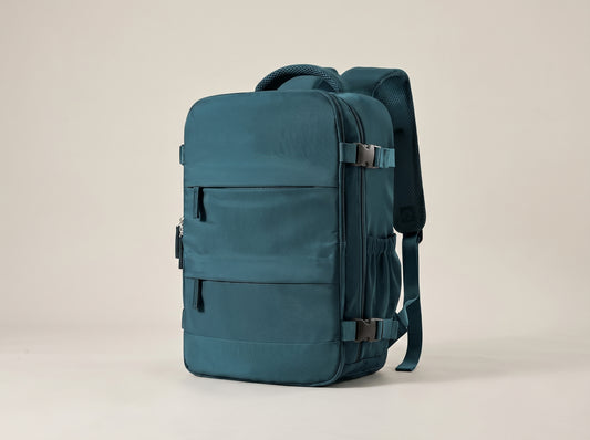 Mochila de Viaje Cabina de Nailon Azul – Ligera, Espaciosa y Versátil