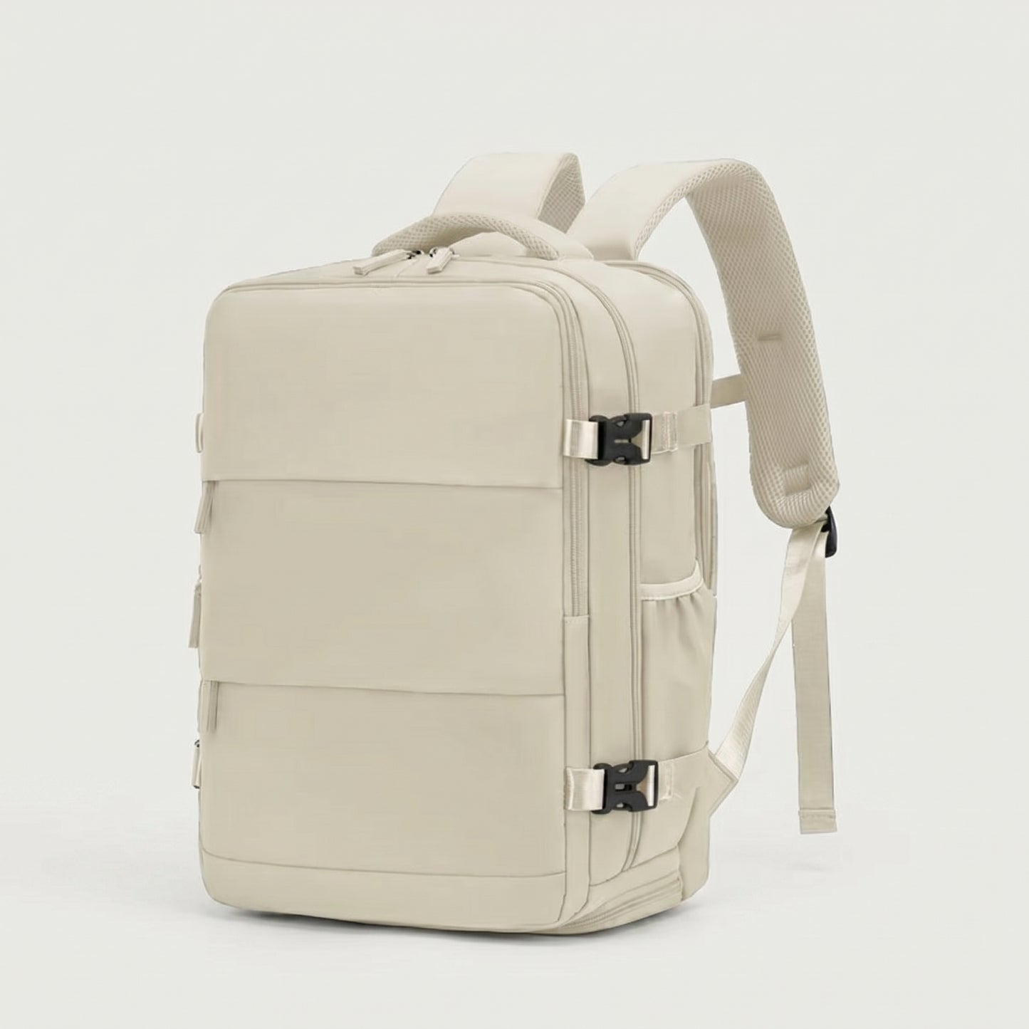 Mochila de Viaje Pro Blanco Roto –Impermeable y con Zapatero Especial