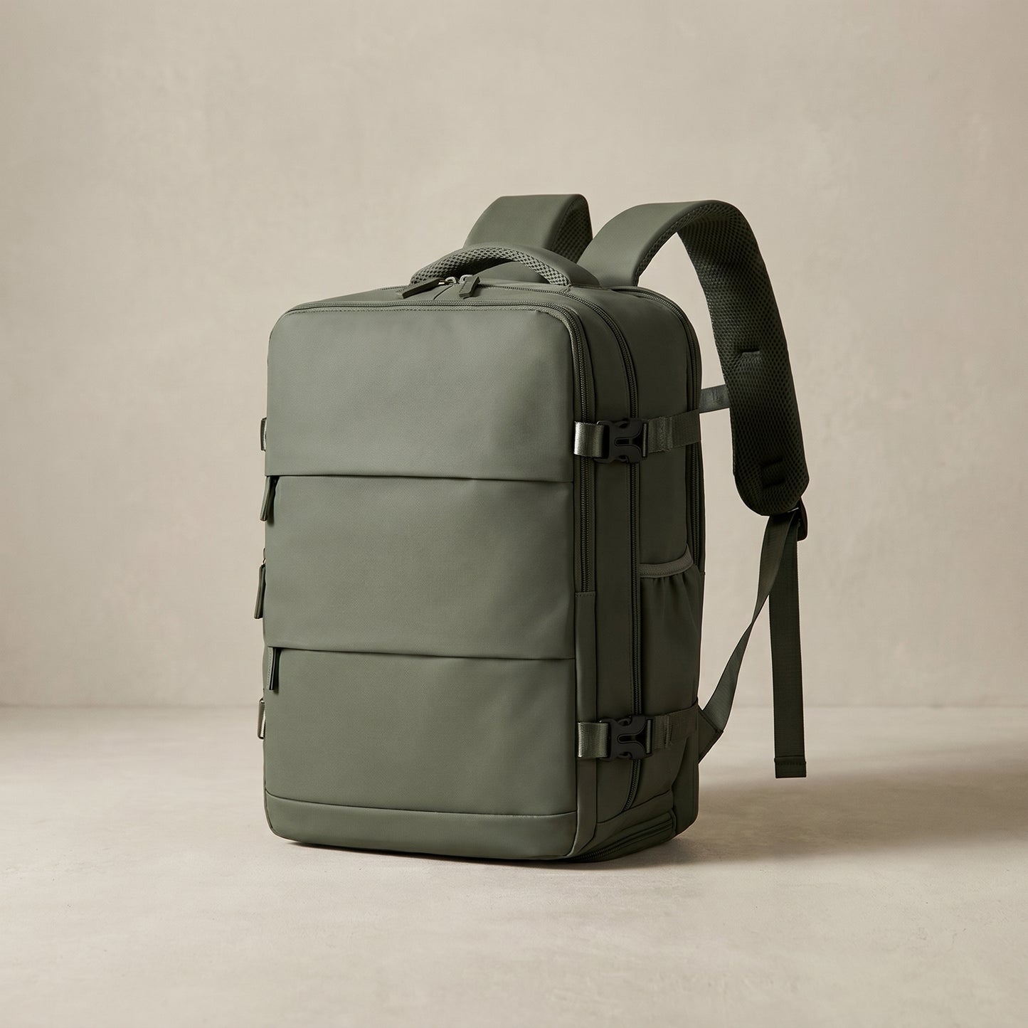Mochila de Viaje Pro Verde – Gran Capacidad, y Compartimento para Calzado