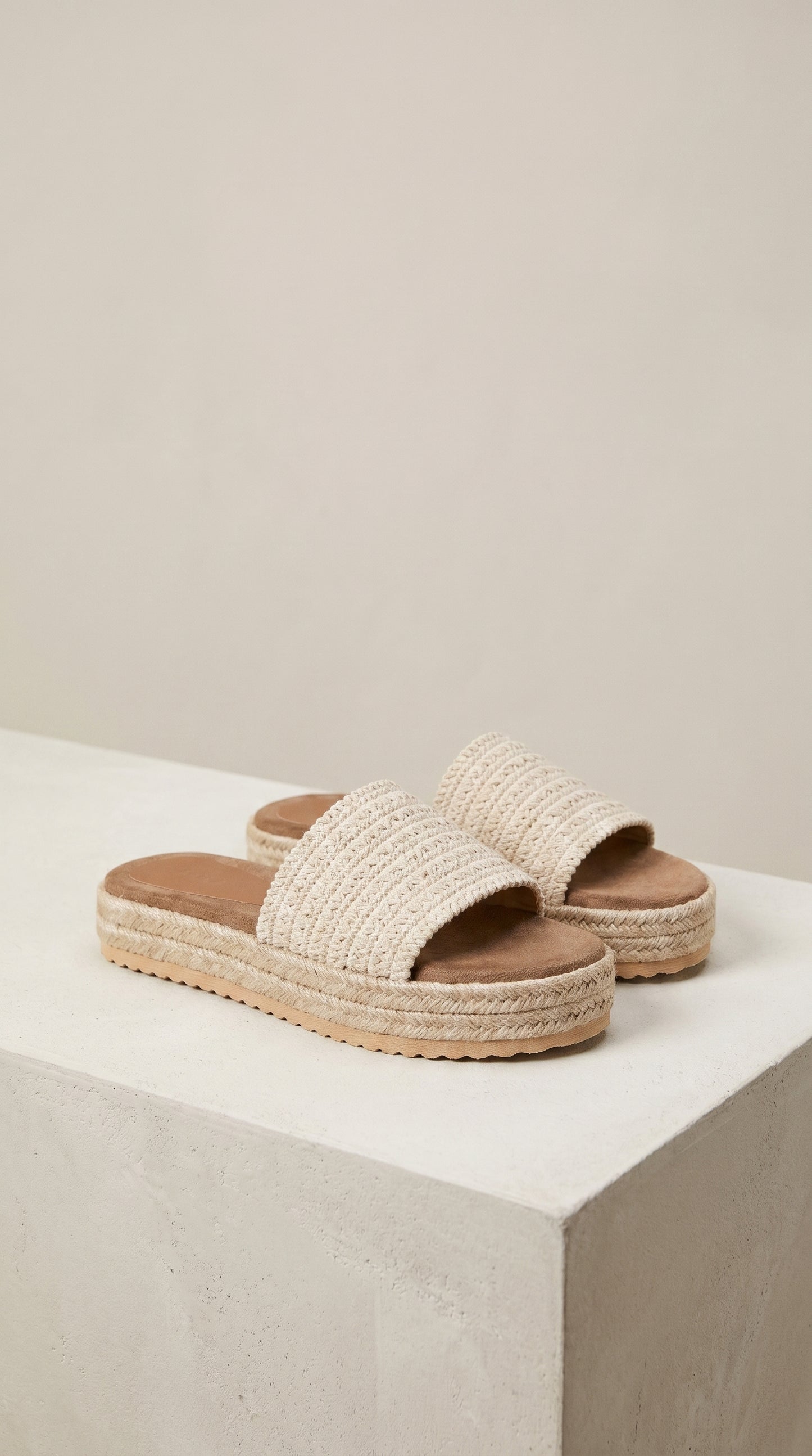 Sandalias plataforma Rafia